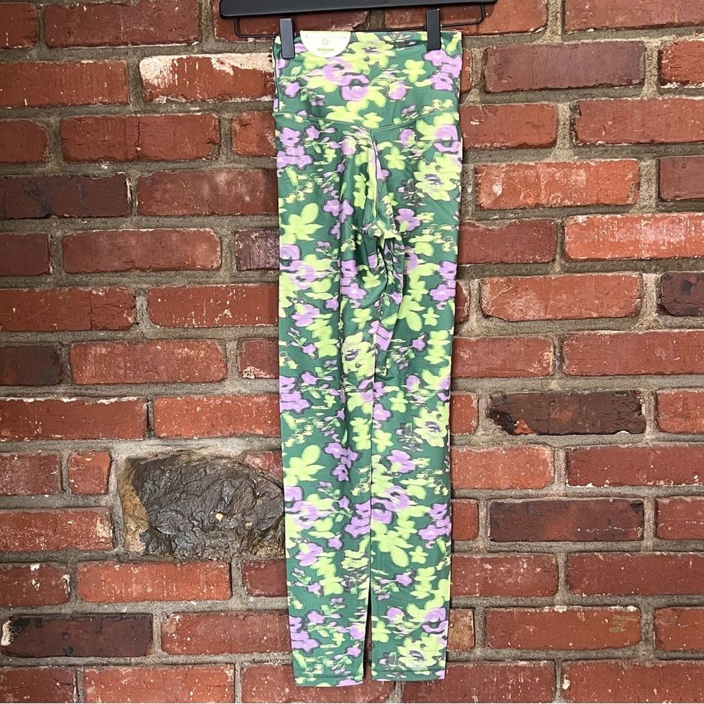 Aerie Women Offline Green Floral Print High Rise
Crossover 7/8 Tight Leggings S - Picture 3 of 15